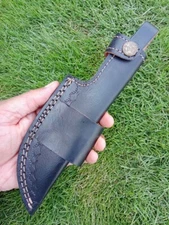 Custom Handmade Fixed Blade Knife Genuine Leather Sheath Holster EDC Knife Case