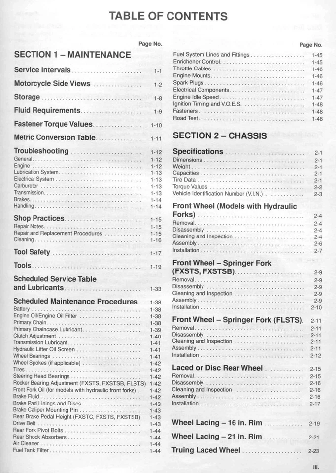 Harley Davidson Fat Boy 1998 manual de taller de reparación de servicio de papel aniversario FLSTF Foto 3 de 4