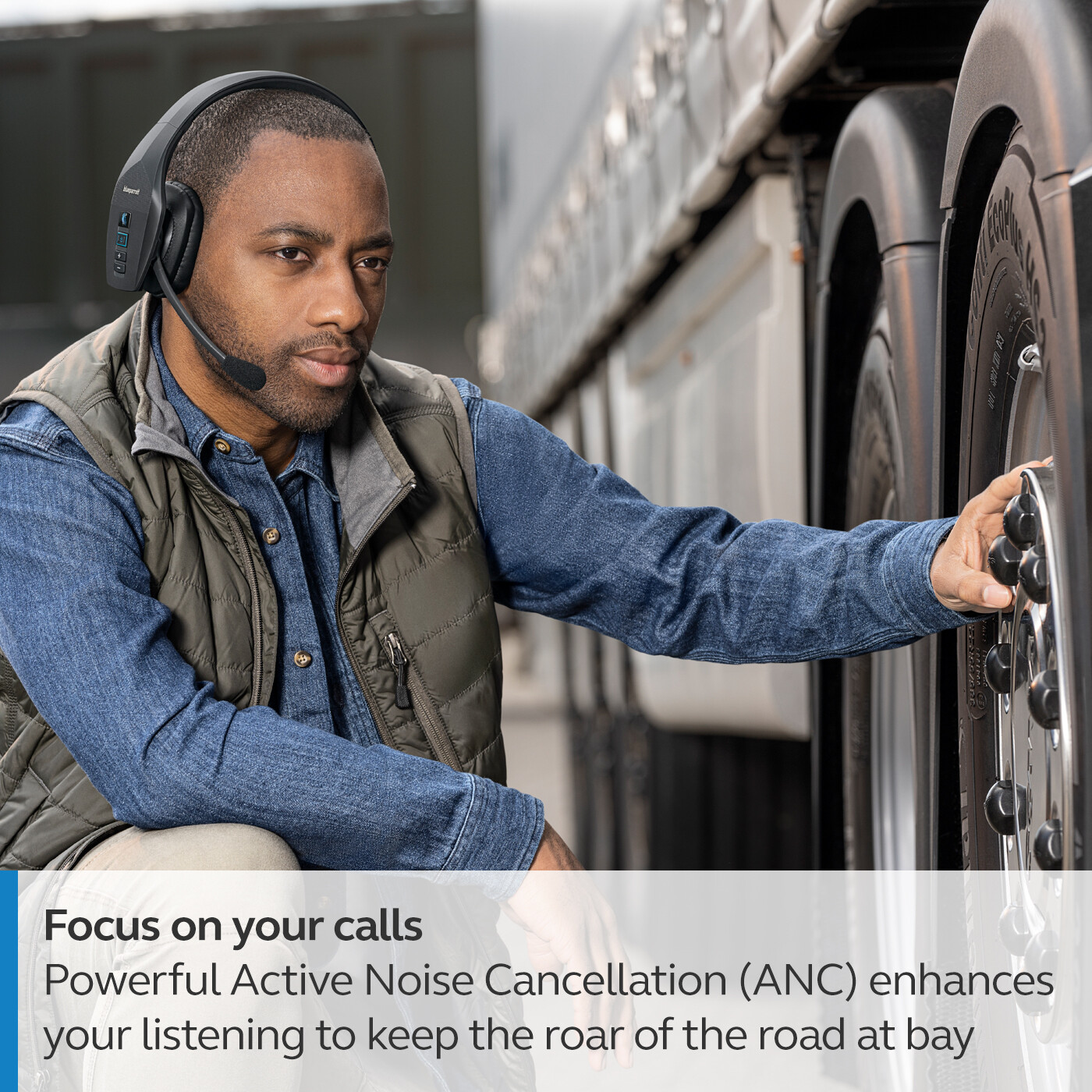 BlueParrott B650XT Wireless BT Noise Cancelling Headset, Certified