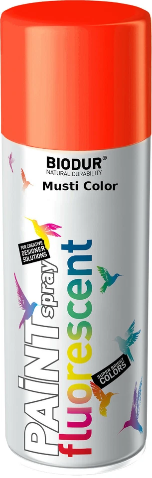 Biodur Fluorlack Markierungsspray Forstspray Leuchtspray Signalfarbe Lack Orange