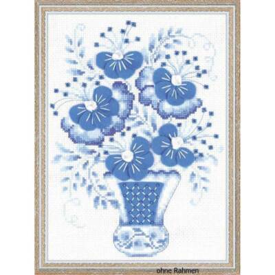 Riolis Kreuzstich-Set Fingerhut - Stickset Mit Garn, Nadel & Anleitung