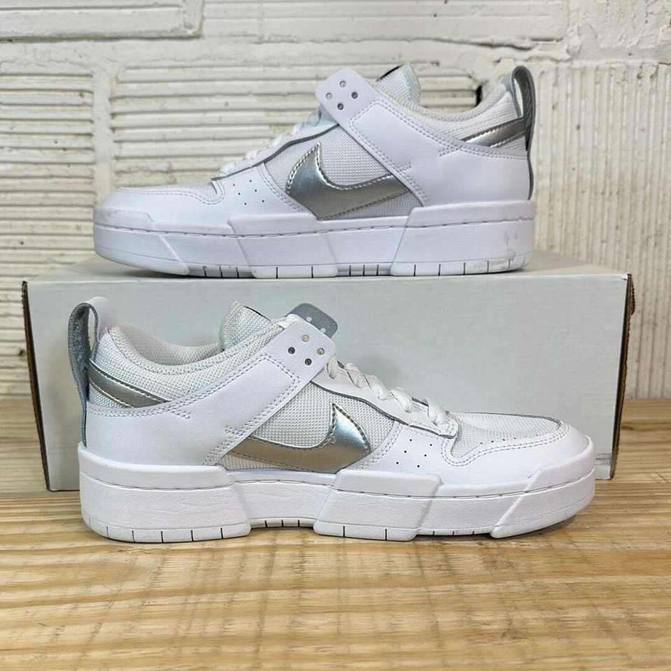 Nike Dunk Low Disrupt Blanco Plata Talla 7.5 (9W) Foto 2 de 4
