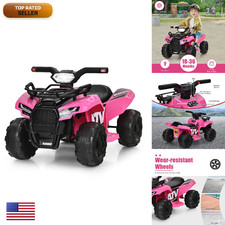 Costzon Kids Atv 6V Battery Powered Electric Vehicle Four Wheeler Quad