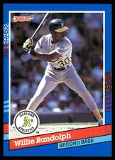 Willie Randolph 1991 Donruss #217 Athletics MLB READ FREE SHIPPING AutographDen