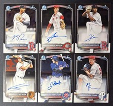 Lot(6) 2025 Bowman Chrome 1st Auto! Josiah Hartshorn! Watson! Ike Irish! More!