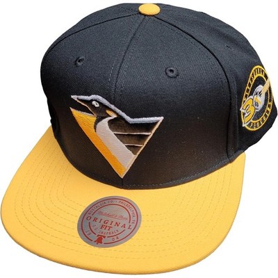 Mens Mitchell & Ness NHL 2 TONE SIDE PATCH SNAPBACK PENGUINS