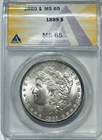 1889 P Morgan Silver Dollar ANACS MS65 Better Date Morgan