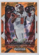 2021 Panini Prizm Draft Picks All-American Orange Ice Hamilcar Rashed Jr 1s8