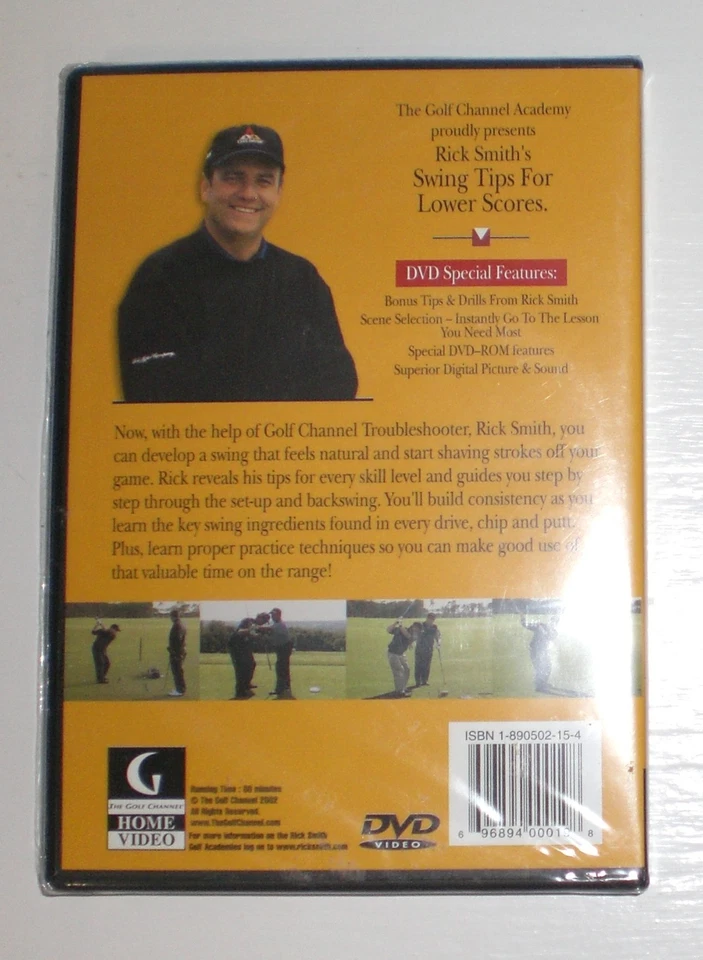 Rick Smith's Swing Tips for Lower Scores Golf - sports 2002 The Golf Channel dvd Foto 2 de 2