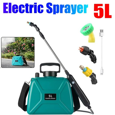 #ad #ad 5L Rechargeable Electric Garden Plant Sprayer Battery Powered Pump Sprayer NEW $23.98