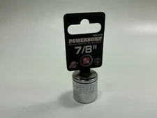 Powerbuilt 641010 3/8 Inch Drive, 7/8 Inch 12 Point Shallow Socket