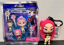 KPop Demon Hunters Figural Bag Clip Keychain Mira Golden Outfit