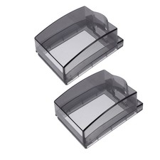2Pcs Durable Plastic Waterproof Wall Socket Covers for Outdoor Home Use Black