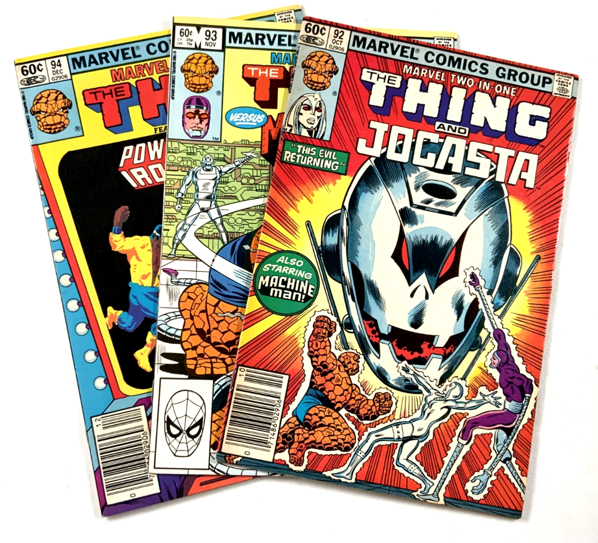 Marvel TWO-IN-ONE (1982) #92 93 94 Jocasta Machine Man (VF to VF