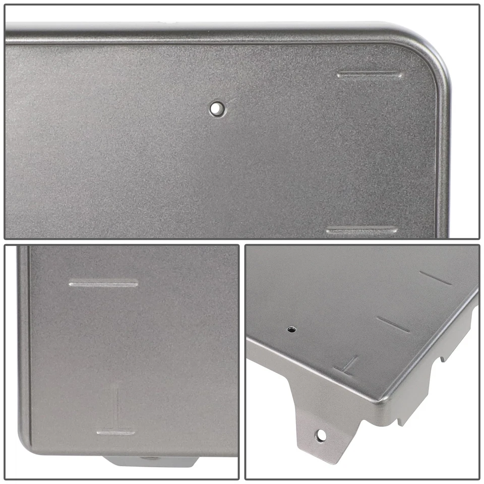 Soporte de montaje de matrícula gris para parachoques delantero gris para Audi TT TTS Quattro 16-22 Foto 2 de 4