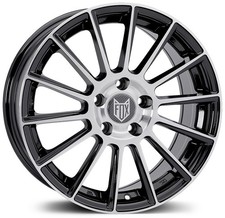 Alloy Wheels 19" Fox MBM Black Polished Face For VW Eos 06-14
