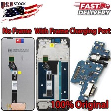 LCD Display Touch Screen Digitizer Frame Charging Port fit Moto G 5G 2025 XT2513
