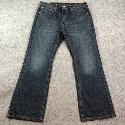 Levis 527 Mens Jeans 36x30 Blue Boot Cut Fit Classic Cowboy Dark Wash Regular