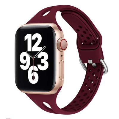 Silicone Replacement Watchbands For Apple Watch Series, 7 45mm / 6 & SE & 5 & 4