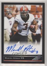 2018 Leaf Ultimate Draft Silver Spectrum 12/15 Marcell Ateman #BG-MA2 Auto 0c6