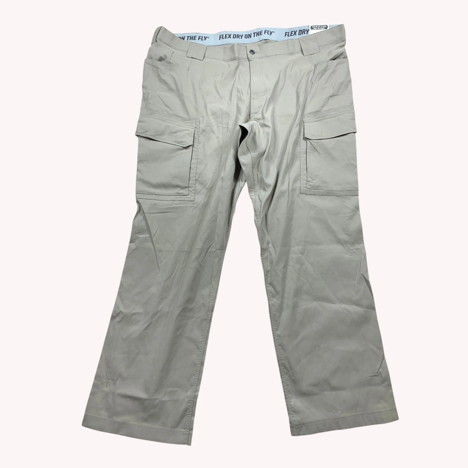 Duluth Trading Pants Mens 48x32 Flex Dry On The Fly Relaxed Fit Cargo