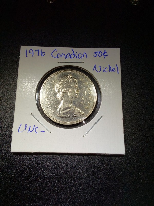 CANADA 1976 Uncirculated Half Dollar 50 Fifty Cents 