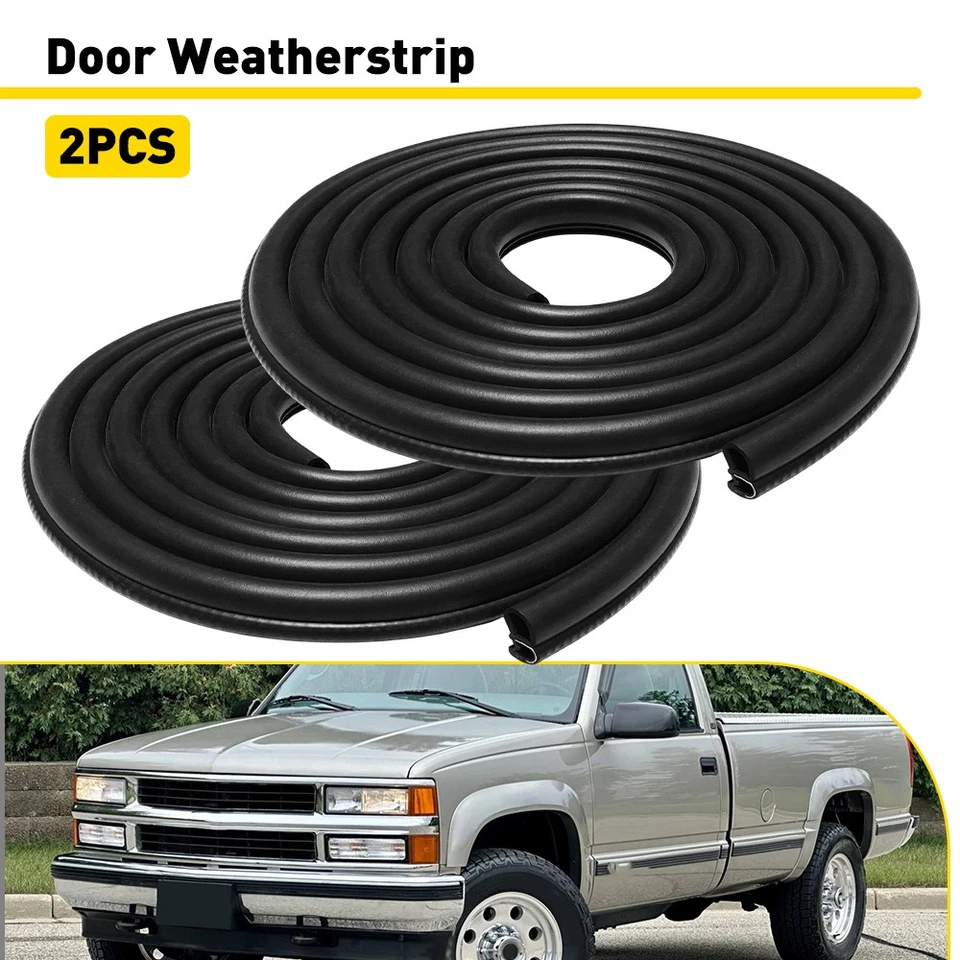 Rubber Door 2X Weatherstrip Seals Set For Chevy C/K GMC 1500 Suburban 2500 3500 - Image 4 of 4