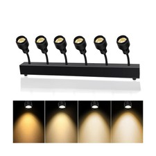 Pinspot Light Bar,6PC LED Pinspot Stage Lights Disco Ball Manual Zoom 15-60 D...
