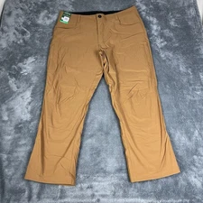 ORVIS Fleece Lined Tech Pants Men's Brown Stretch 38x29 NWT