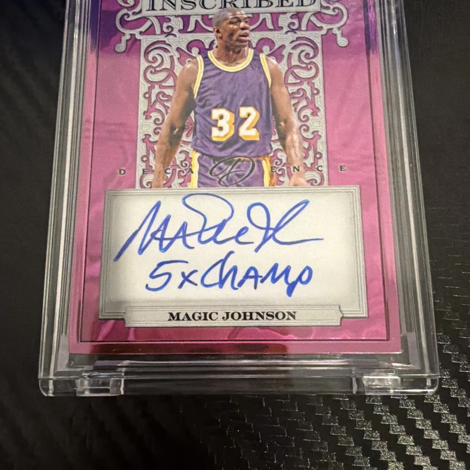 2024 Leaf Decadence MAGIC JOHNSON Auto #1/3 Inscribed '5x Champ' LA LAKERS - Image 4 of 4