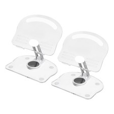 2 PCS Acrylic Tablet Stand, Acrylic Tablet Holder Adjustable Foldable, White
