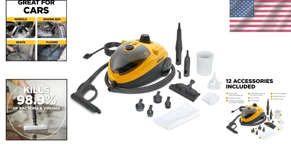 Powerful Car Steamer, Chemical-Free Cleaning Solution - image 2 of 4