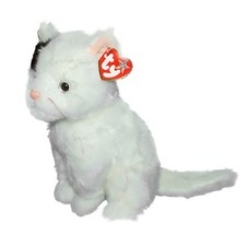 Ty Large Plush Beanie Buddy - Delilah ( White cat ) MWMT
