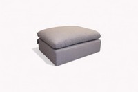 Mellow Footstool, Basket Weave Thistle