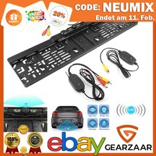 Funk 170° IR LED Rückfahrkamera Kennzeichen Einparkhilfe Nummernschild Kabellos
