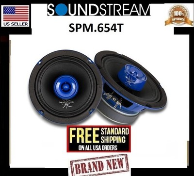 Soundstream SPM.654T  6.5'' Pro Audio Midrange Speaker with Super Tweeter 450W