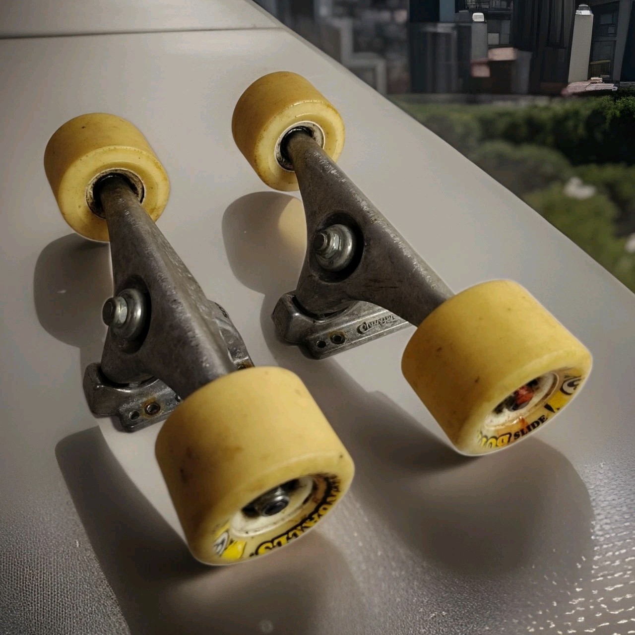 Gullwing 50 Longboard Trucks With Sector 9 Butterball Wheels