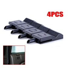 4PCS Door Lock Knobs Front/Rear Ebony For Chevy/GMC Silverado/Sierra 07-13 NEW