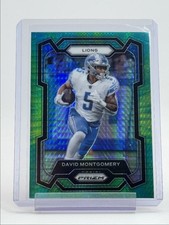 DAVID MONTGOMERY 2023 PANINI PRIZM FOOTBALL GREEN HYPER LIONS /175 Q5454