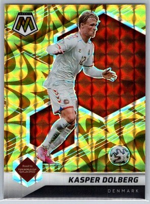 2021-22 Mosaic Road to FIFA World Cup Kasper Dolberg Mosaic Reactive Gold #156