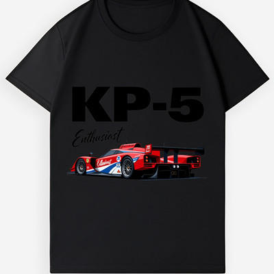 KP - 5 Red Race Car T - Shirt - Bold Motorsport Unisex Tee