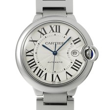 CARTIER Baron Bleu W69012Z4 Silver Men's Used Watch #10136