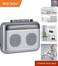 Portable Cassette Player Recorder with Bluetooth Transmitter, Small Cassette ...