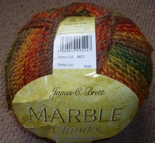 James C Brett Marble chunky Knitting Wool / Yarn 1 X 200g ball MC7