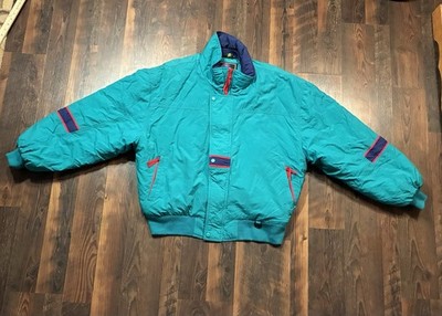 VTG 80s 90s Field Of Stream | Gordon & Ferguson Teal Puffer Jacket Size XL