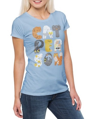 Catperson Damen T-Shirt Katzen Kätzchen Kater Katze Cat Friend Kitty Addicted