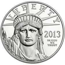 1 oz American Platinum Eagle Coin (Random Year, BU) 2690.00 per troy oz