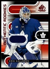 2022-23 SP Authentic Rookies Game Red Used Red Jersey Erik Kallgren Toronto