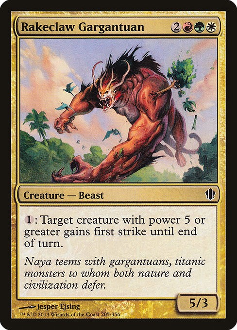 [MTG] Rakeclaw Gargantuan (205) (C13) LP-HP