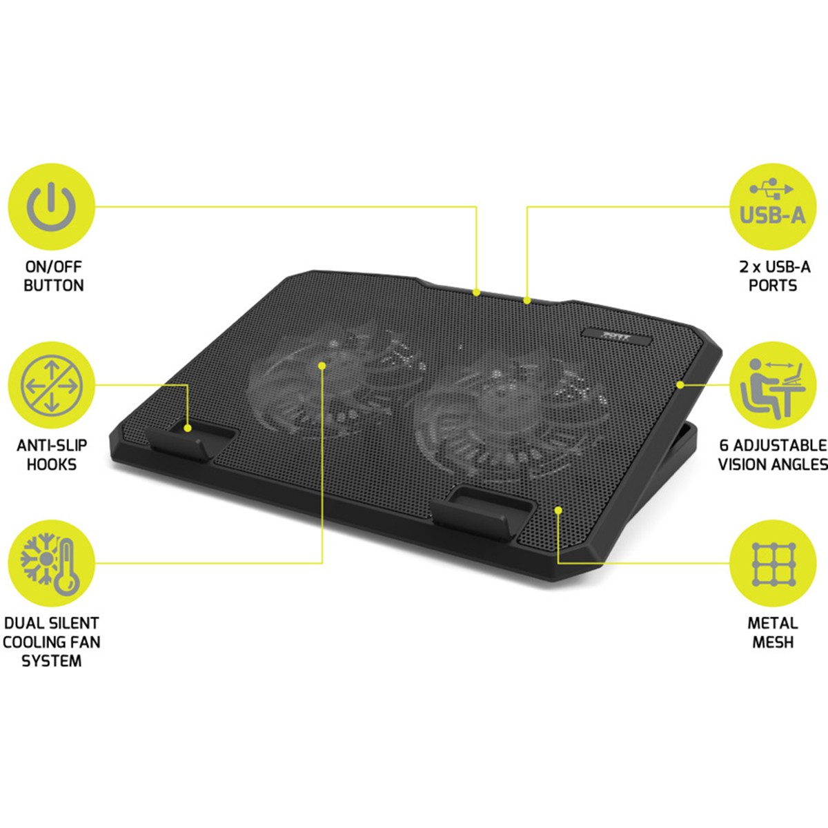 Finis les maux de dos avec le support PC portable ventilé PORT - 2